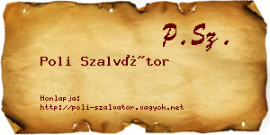 Poli Szalvátor névjegykártya
